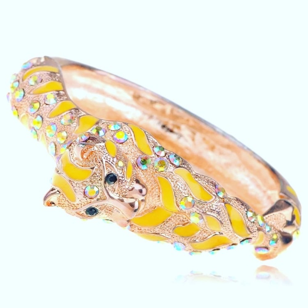 Tiger gold tone bracelet